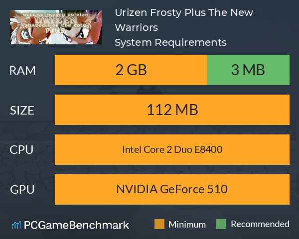 Urizen Frosty Plus The New Warriors System Requirements PC Graph - Can I Run Urizen Frosty Plus The New Warriors Urizen Frosty Plus The New Warriors System Requirements PC Graph - Can I Run Urizen Frosty Plus The New Warriors
