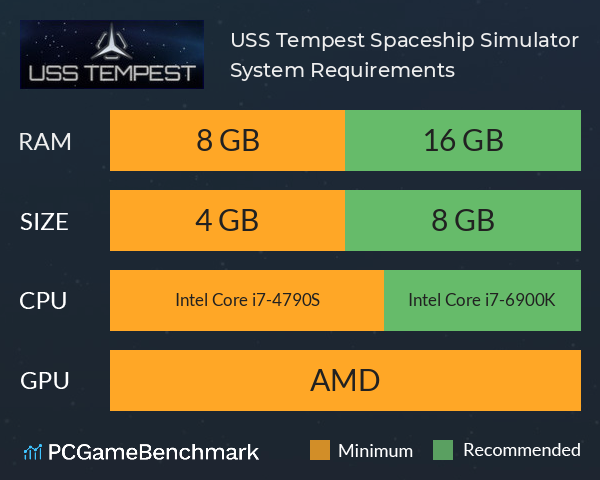 USS Tempest: Spaceship Simulator System Requirements PC Graph - Can I Run USS Tempest: Spaceship Simulator USS Tempest: Spaceship Simulator System Requirements PC Graph - Can I Run USS Tempest: Spaceship Simulator