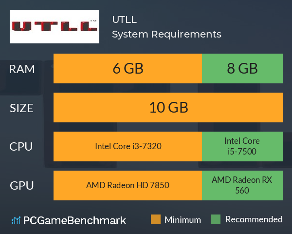 UTLL System Requirements PC Graph - Can I Run UTLL