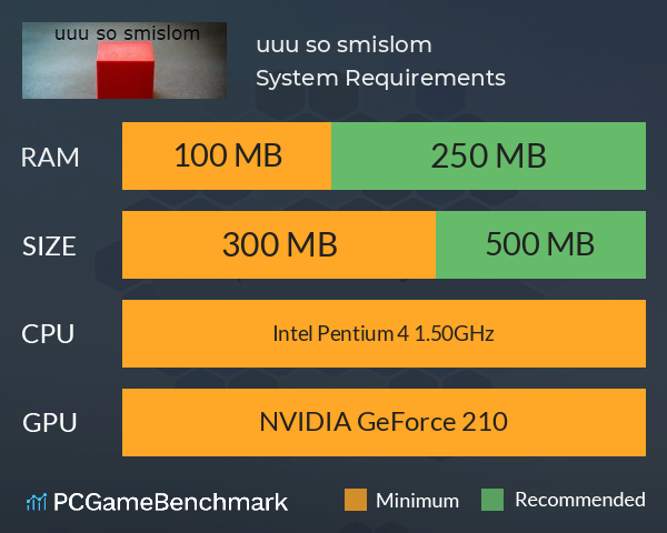 uuu so smislom System Requirements PC Graph - Can I Run uuu so smislom