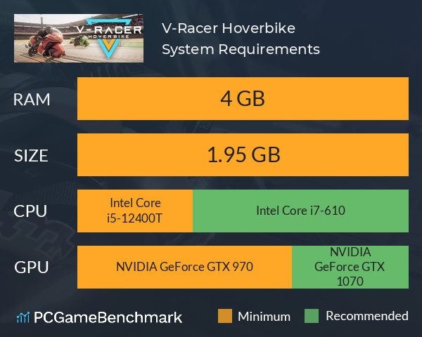 V-Racer Hoverbike System Requirements PC Graph - Can I Run V-Racer Hoverbike V-Racer Hoverbike System Requirements PC Graph - Can I Run V-Racer Hoverbike