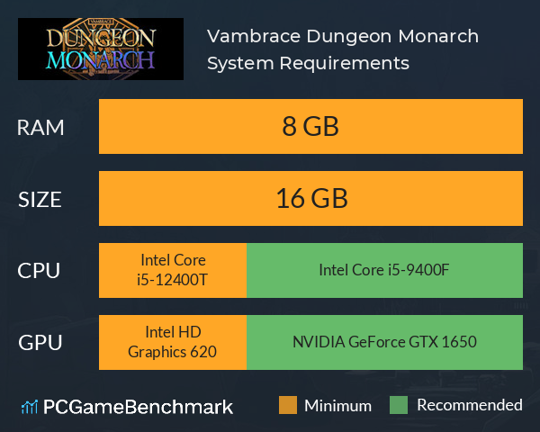 Vambrace: Dungeon Monarch System Requirements PC Graph - Can I Run Vambrace: Dungeon Monarch