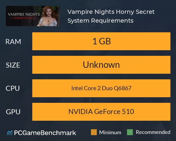 Vampire Nights: Horny Secret System Requirements PC Graph - Can I Run Vampire Nights: Horny Secret Vampire Nights: Horny Secret System Requirements PC Graph - Can I Run Vampire Nights: Horny Secret