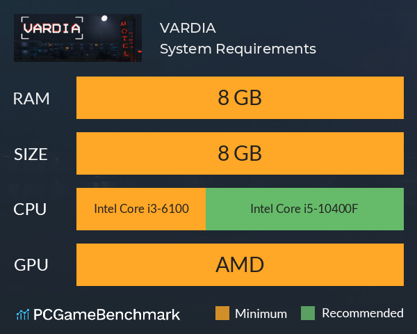 VARDIA System Requirements PC Graph - Can I Run VARDIA VARDIA System Requirements PC Graph - Can I Run VARDIA