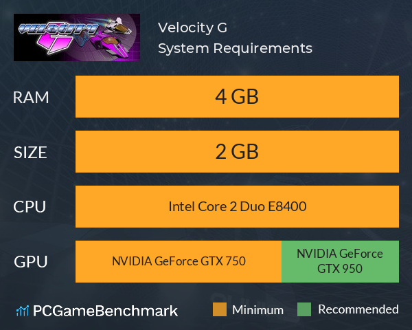 Velocity G System Requirements PC Graph - Can I Run Velocity G Velocity G System Requirements PC Graph - Can I Run Velocity G