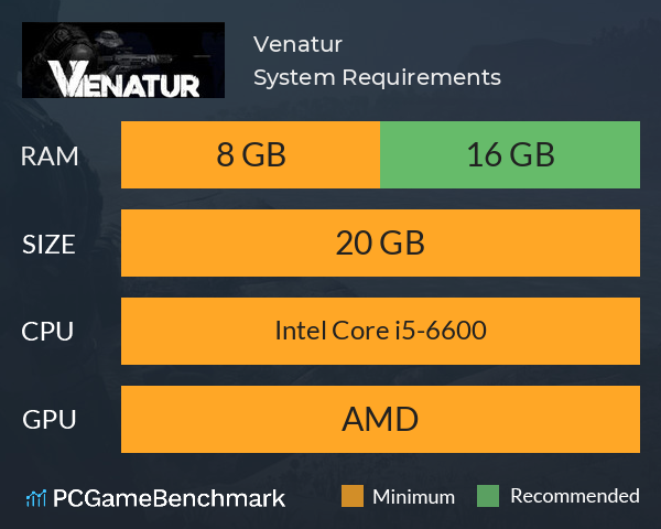 Venatur System Requirements PC Graph - Can I Run Venatur Venatur System Requirements PC Graph - Can I Run Venatur