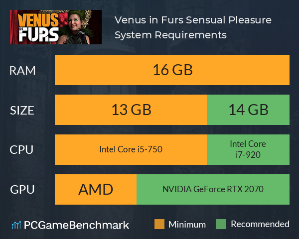 Venus in Furs: Sensual Pleasure System Requirements PC Graph - Can I Run Venus in Furs: Sensual Pleasure Venus in Furs: Sensual Pleasure System Requirements PC Graph - Can I Run Venus in Furs: Sensual Pleasure