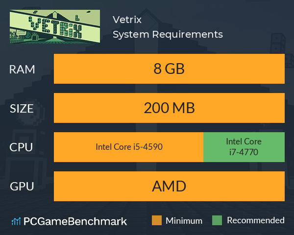Vetrix System Requirements PC Graph - Can I Run Vetrix