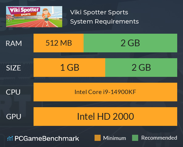 Viki Spotter: Sports System Requirements PC Graph - Can I Run Viki Spotter: Sports