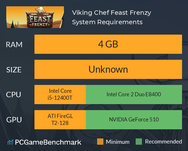 Viking Chef: Feast Frenzy System Requirements PC Graph - Can I Run Viking Chef: Feast Frenzy Viking Chef: Feast Frenzy System Requirements PC Graph - Can I Run Viking Chef: Feast Frenzy