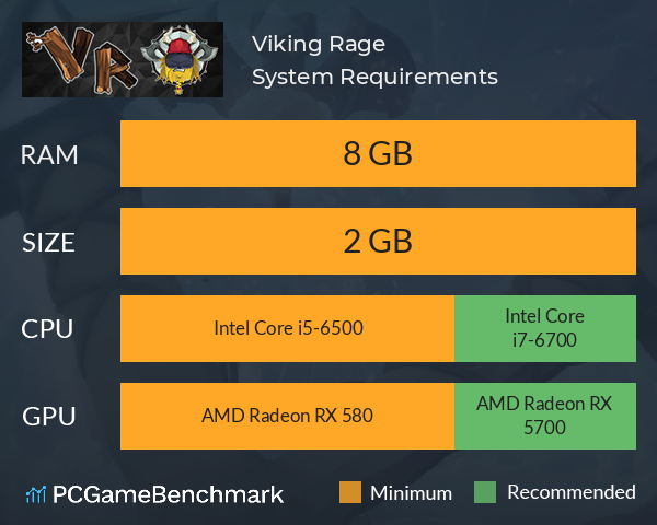 Viking Rage System Requirements PC Graph - Can I Run Viking Rage