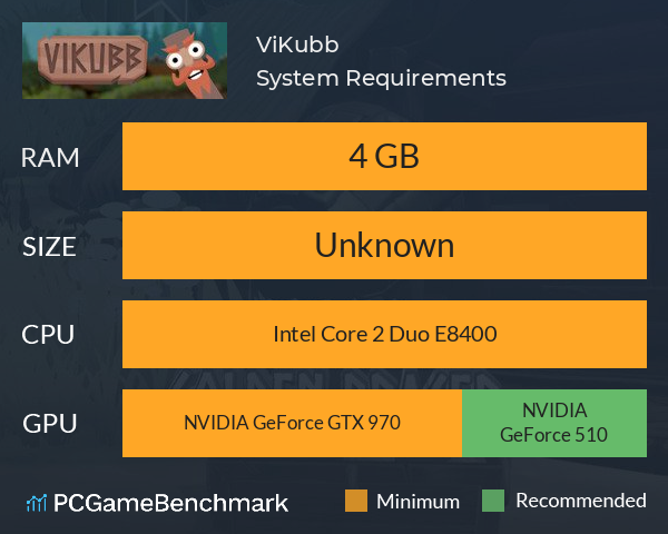 ViKubb System Requirements PC Graph - Can I Run ViKubb