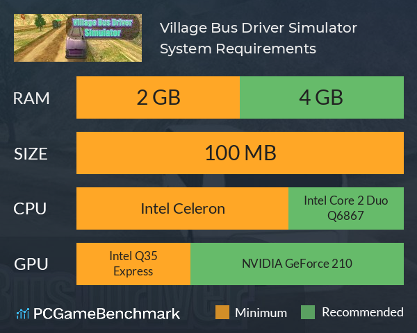 Village Bus Driver Simulator System Requirements PC Graph - Can I Run Village Bus Driver Simulator