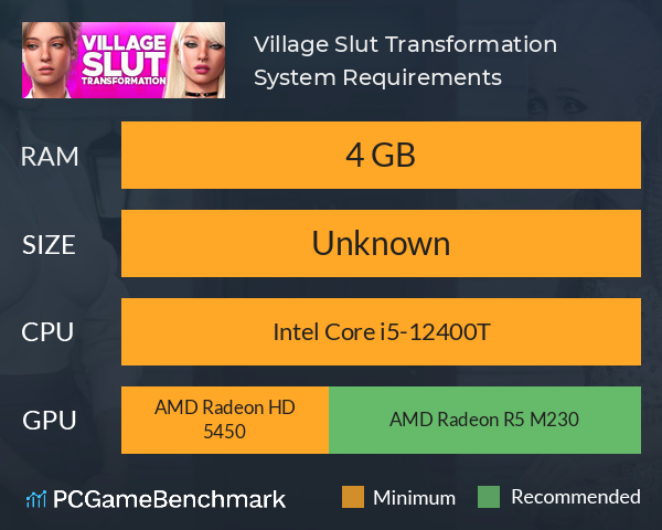 Village Slut Transformation ? System Requirements PC Graph - Can I Run Village Slut Transformation ? Village Slut Transformation ? System Requirements PC Graph - Can I Run Village Slut Transformation ?