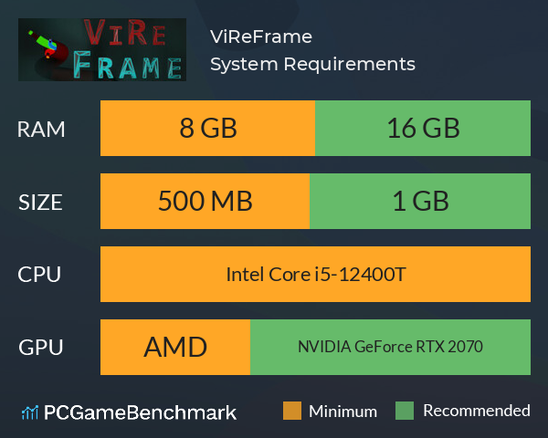 ViReFrame System Requirements PC Graph - Can I Run ViReFrame ViReFrame System Requirements PC Graph - Can I Run ViReFrame