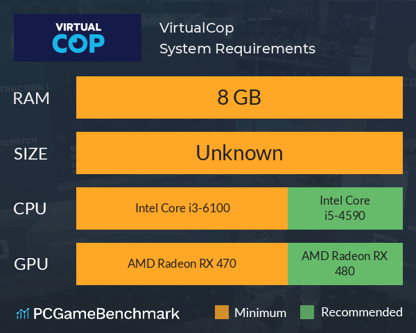 VirtualCop System Requirements PC Graph - Can I Run VirtualCop VirtualCop System Requirements PC Graph - Can I Run VirtualCop