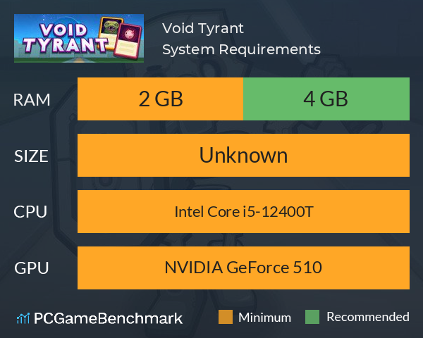 Void Tyrant System Requirements PC Graph - Can I Run Void Tyrant Void Tyrant System Requirements PC Graph - Can I Run Void Tyrant