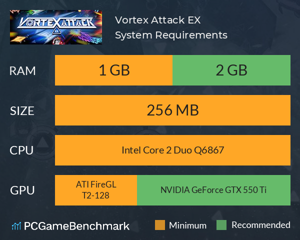 Vortex Attack EX System Requirements PC Graph - Can I Run Vortex Attack EX Vortex Attack EX System Requirements PC Graph - Can I Run Vortex Attack EX