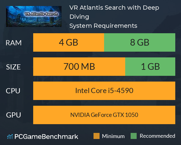 VR Atlantis Search: with Deep Diving System Requirements PC Graph - Can I Run VR Atlantis Search: with Deep Diving VR Atlantis Search: with Deep Diving System Requirements PC Graph - Can I Run VR Atlantis Search: with Deep Diving