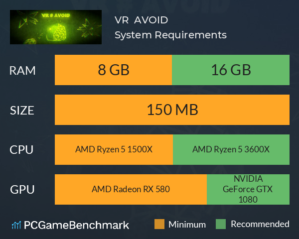 VR # AVOID System Requirements PC Graph - Can I Run VR # AVOID VR # AVOID System Requirements PC Graph - Can I Run VR # AVOID
