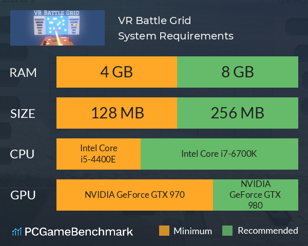 VR Battle Grid System Requirements PC Graph - Can I Run VR Battle Grid VR Battle Grid System Requirements PC Graph - Can I Run VR Battle Grid