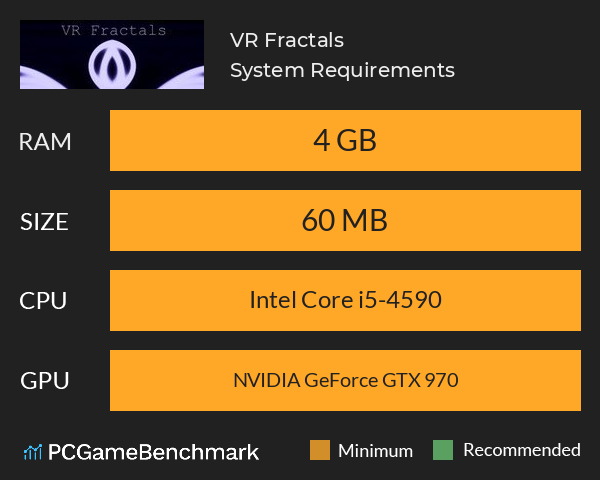 VR Fractals System Requirements PC Graph - Can I Run VR Fractals VR Fractals System Requirements PC Graph - Can I Run VR Fractals