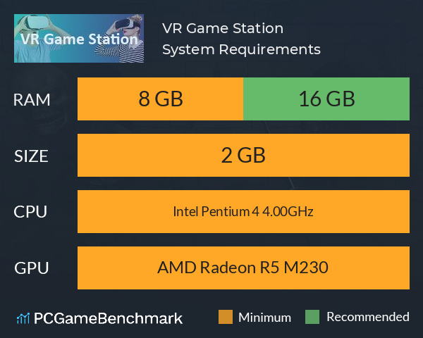 VR Game Station System Requirements PC Graph - Can I Run VR Game Station