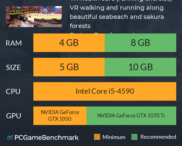 VR health care (running exercise): VR walking and running along beautiful seabeach and sakura forests System Requirements PC Graph - Can I Run VR health care (running exercise): VR walking and running along beautiful seabeach and sakura forests