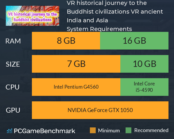 VR historical journey to the Buddhist civilizations: VR ancient India and Asia System Requirements PC Graph - Can I Run VR historical journey to the Buddhist civilizations: VR ancient India and Asia