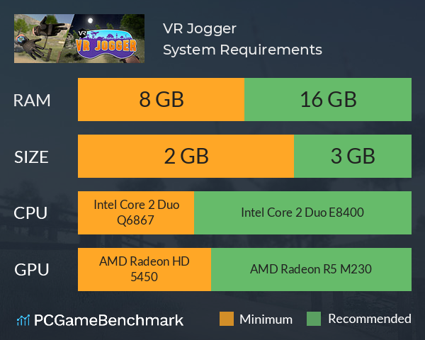 VR Jogger System Requirements PC Graph - Can I Run VR Jogger