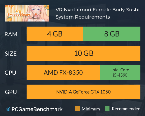 VR Nyotaimori: Female Body Sushi System Requirements PC Graph - Can I Run VR Nyotaimori: Female Body Sushi VR Nyotaimori: Female Body Sushi System Requirements PC Graph - Can I Run VR Nyotaimori: Female Body Sushi