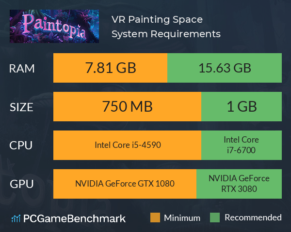 VR Painting: Space System Requirements PC Graph - Can I Run VR Painting: Space