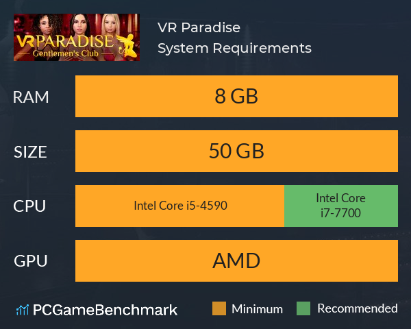 VR Paradise System Requirements PC Graph - Can I Run VR Paradise