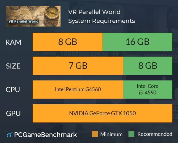 VR Parallel World System Requirements PC Graph - Can I Run VR Parallel World