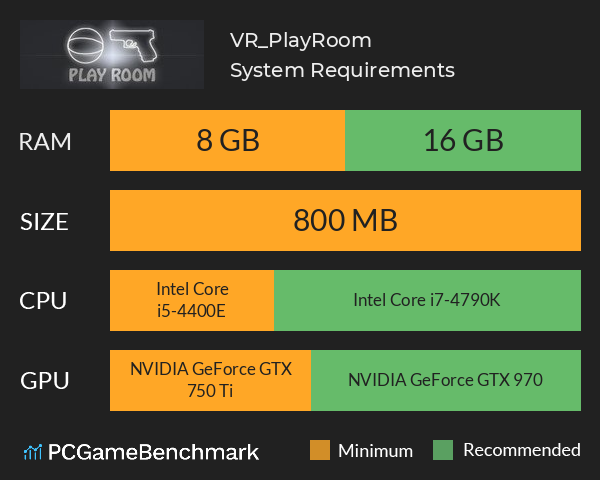 VR_PlayRoom System Requirements PC Graph - Can I Run VR_PlayRoom