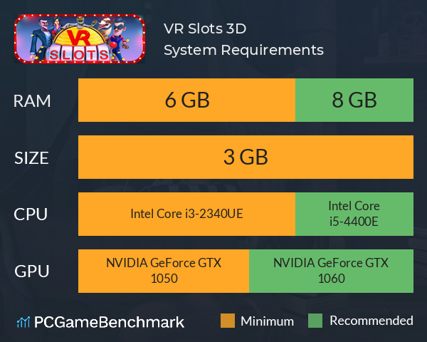 VR Slots 3D System Requirements PC Graph - Can I Run VR Slots 3D