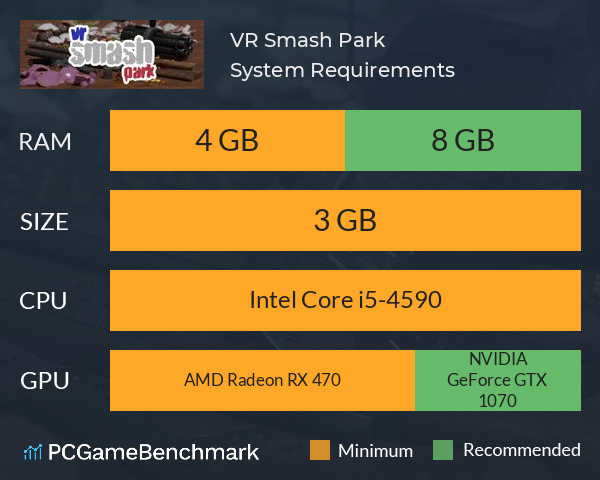 VR Smash Park System Requirements PC Graph - Can I Run VR Smash Park