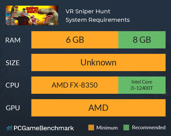 VR Sniper Hunt System Requirements PC Graph - Can I Run VR Sniper Hunt