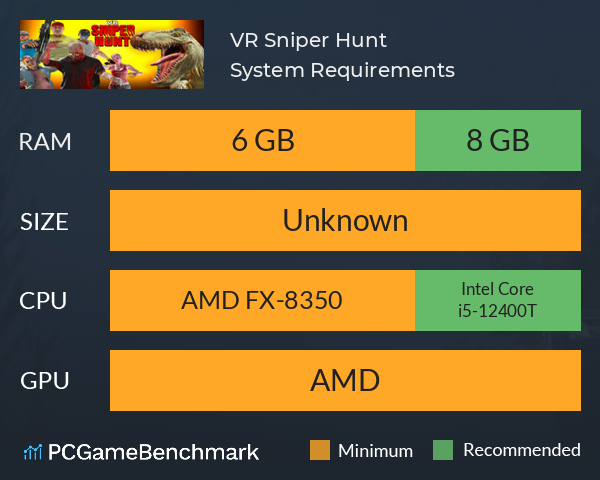 VR Sniper Hunt System Requirements PC Graph - Can I Run VR Sniper Hunt VR Sniper Hunt System Requirements PC Graph - Can I Run VR Sniper Hunt