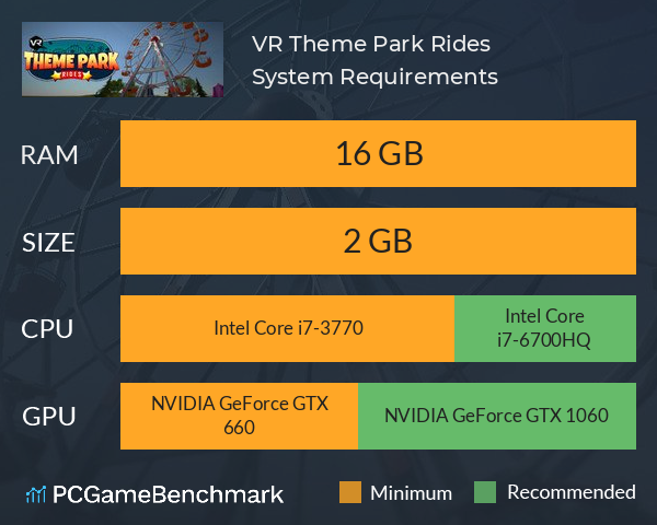 VR Theme Park Rides System Requirements PC Graph - Can I Run VR Theme Park Rides VR Theme Park Rides System Requirements PC Graph - Can I Run VR Theme Park Rides