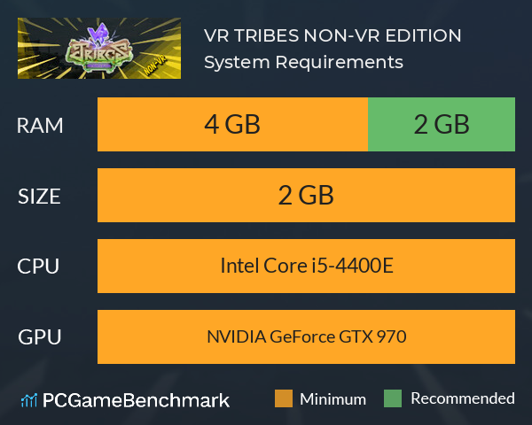 VR TRIBES: NON-VR EDITION System Requirements PC Graph - Can I Run VR TRIBES: NON-VR EDITION VR TRIBES: NON-VR EDITION System Requirements PC Graph - Can I Run VR TRIBES: NON-VR EDITION