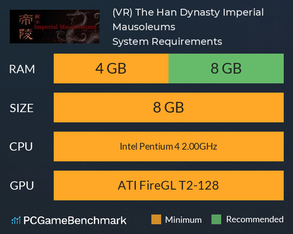 (VR)西汉帝陵 The Han Dynasty Imperial Mausoleums System Requirements PC Graph - Can I Run (VR)西汉帝陵 The Han Dynasty Imperial Mausoleums