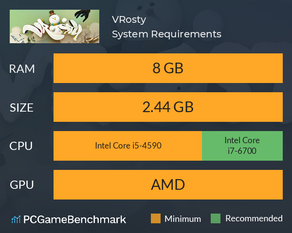 VRosty System Requirements PC Graph - Can I Run VRosty VRosty System Requirements PC Graph - Can I Run VRosty