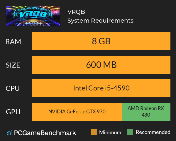 VRQB System Requirements PC Graph - Can I Run VRQB