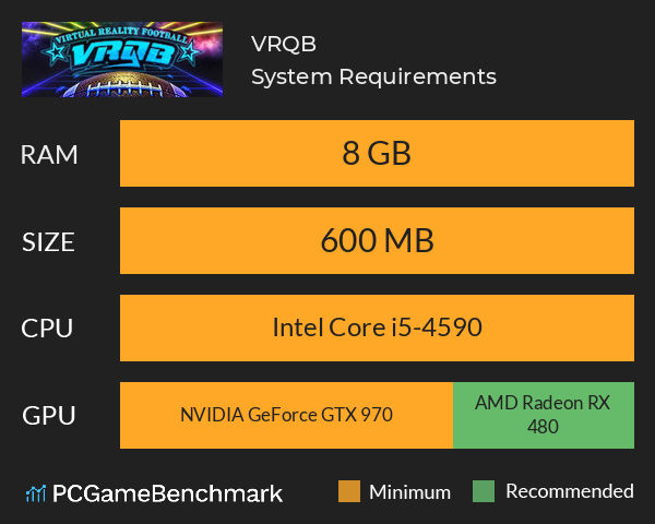 VRQB System Requirements PC Graph - Can I Run VRQB VRQB System Requirements PC Graph - Can I Run VRQB