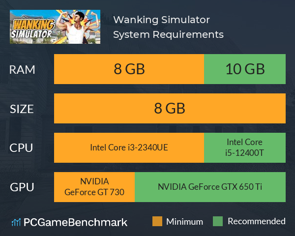 Wanking Simulator System Requirements PC Graph - Can I Run Wanking Simulator