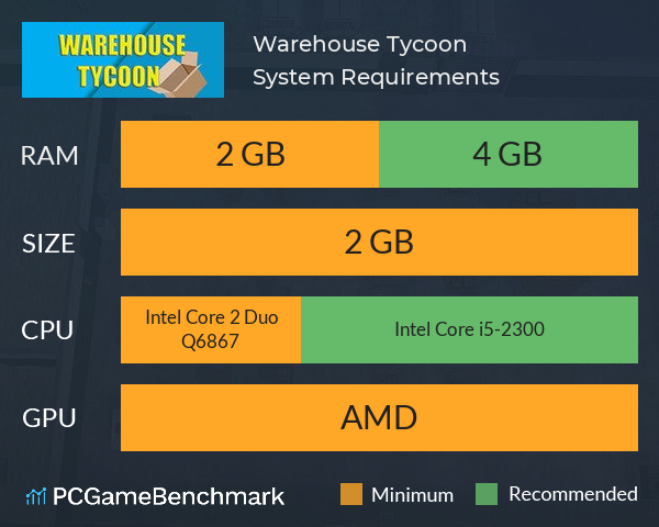 Warehouse Tycoon System Requirements PC Graph - Can I Run Warehouse Tycoon