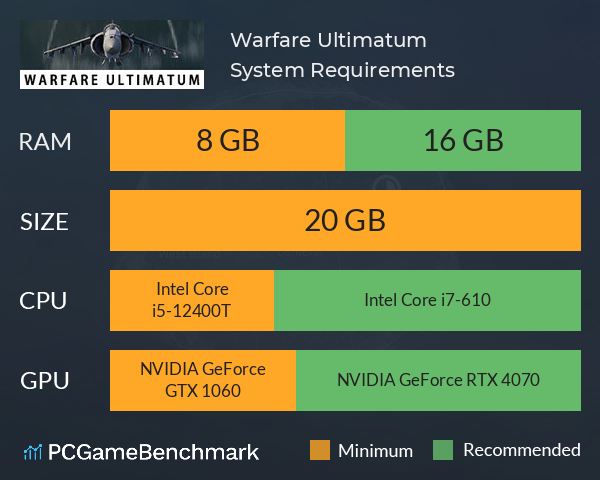 Warfare Ultimatum System Requirements PC Graph - Can I Run Warfare Ultimatum