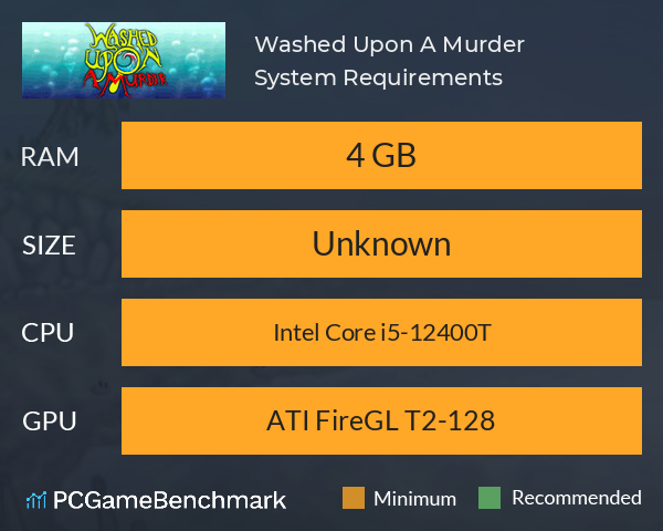 Washed Upon A Murder System Requirements PC Graph - Can I Run Washed Upon A Murder