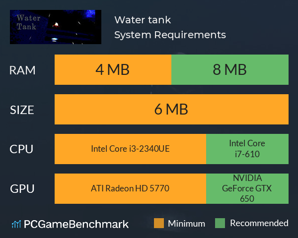 Water tank| 貯水槽 System Requirements PC Graph - Can I Run Water tank| 貯水槽 Water tank| 貯水槽 System Requirements PC Graph - Can I Run Water tank| 貯水槽